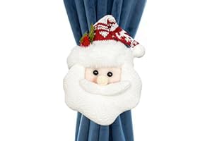 Drapery Tie Backs for Drapes - Christmas Fasten Accessories | Decorative Holders | for Kitchen Living Room Bedroom Bathroom E