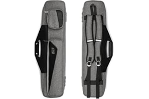 MangoRun Pool Cue Case 4x4 with Backpack Straps Carrying Case for 4 Pool Cues