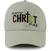 Ynbnzneng Merry Christmas Hats for Men Women, Adjustable Embroidered Xmas Baseball Cap