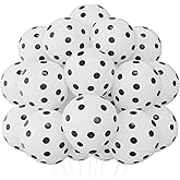 SULALABOO 60PCS White Polka Dot Balloons 12 Inch Latex Helium Round Party Balloons Kit for Birthday Party Decorations