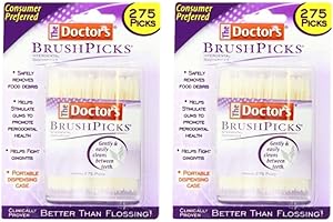 DOCTORS The Doctor's BrushPicks Toothpicks, 275 Picks Per Pack (2 Packs)