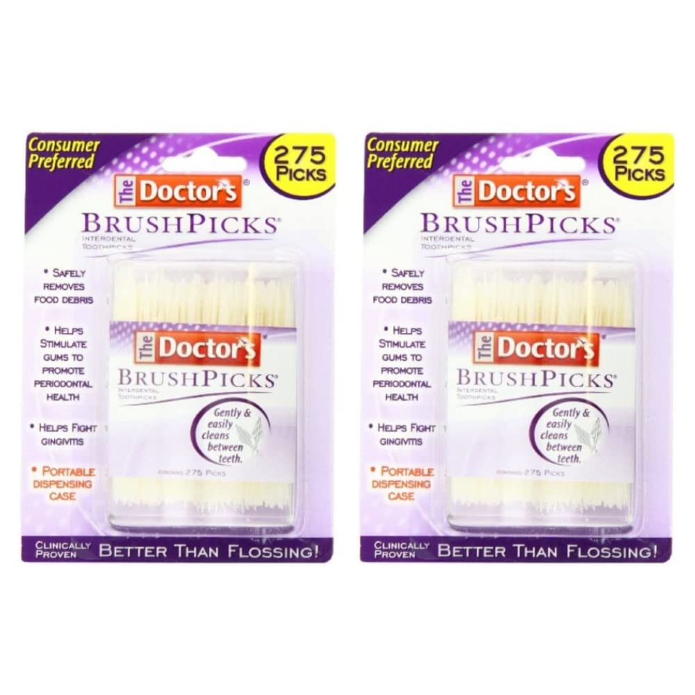 Photo 1 of The Doctor's BrushPicks Toothpicks, 275 Picks Per Pack (2 Packs)