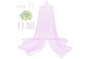 Bed Canopy for Girls with Glowing Stars Mosquito Net Princess Bed Netting Canopy Girls Netting Room Decor Dust Proof Ceiling 