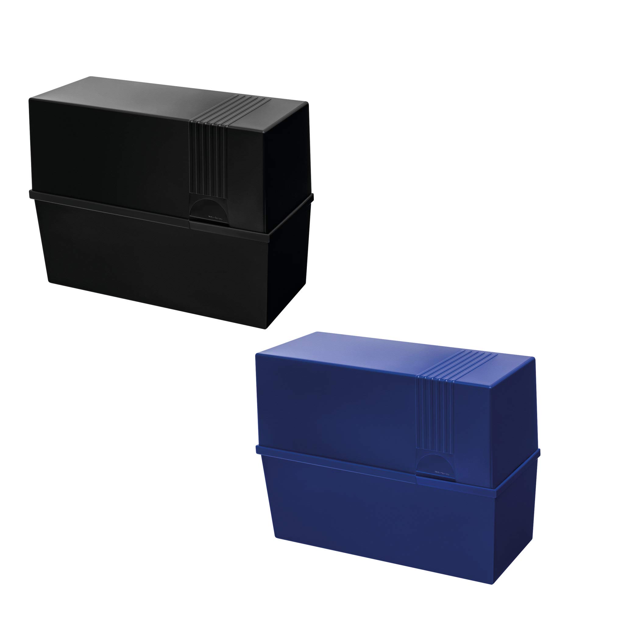 Herlitz Index Card Box A5 Empty Blue or Black