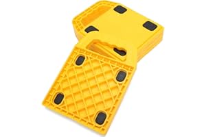 Homeon Wheels Stabilizing Jack Pads for RV Camper Leveling Blocks Help Prevent Jacks from Sinking 6.5'' X 6.5'' Pack of 4