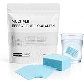 xignfoea 100 Piece Multi Effect Floor Cleaner Sheets, Dissolvable Floor Cleaner Sheets for Hardwood, Tile, Laminate, Floors Cleaners Tablets (Blue)