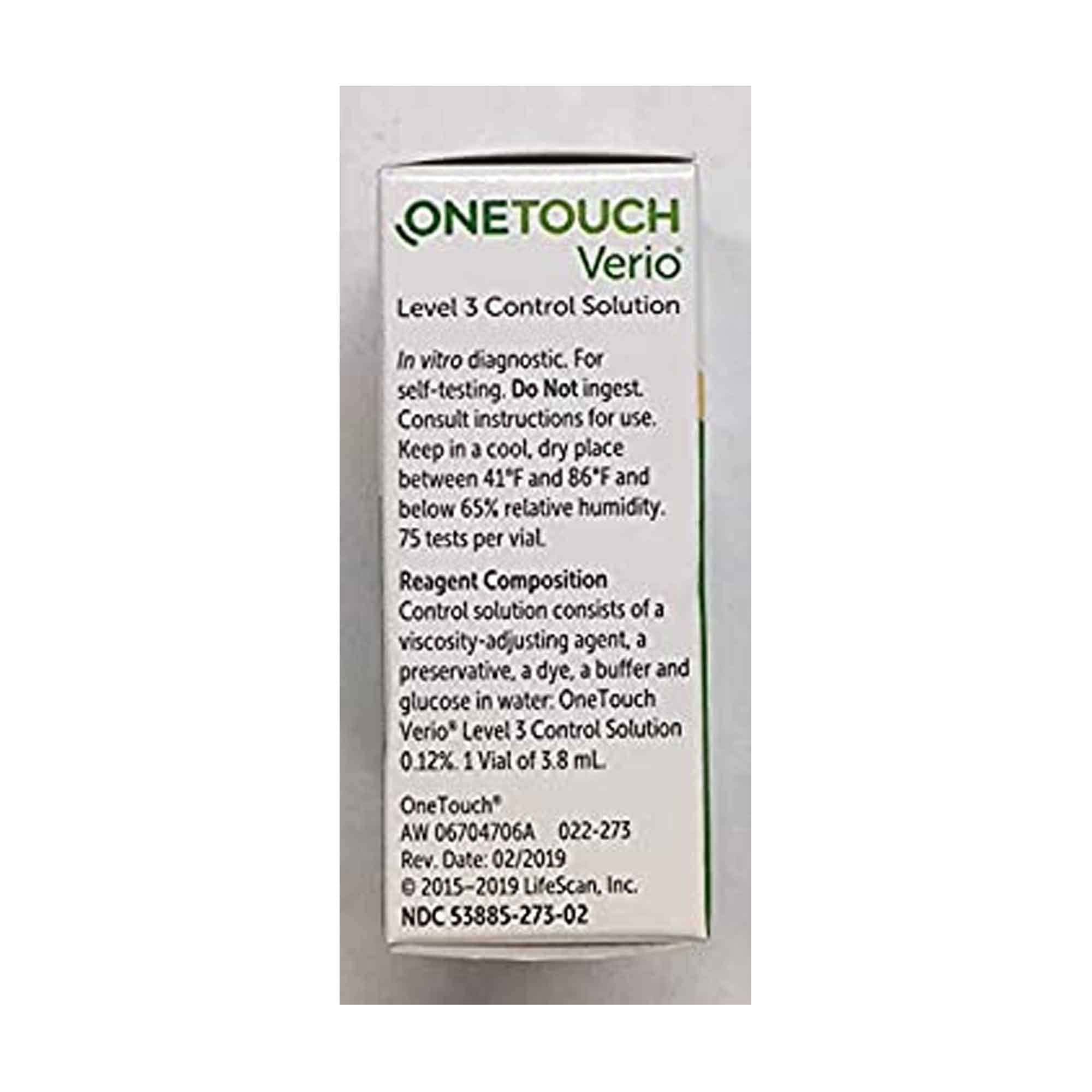 OneTouch Verio Control Solution, Mid, .13 fl oz