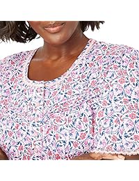 Dreams & Co. - Vestido largo de algodón con estampado floral para mujer