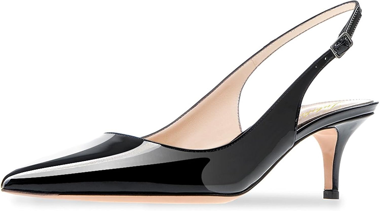 patent leather kitten heels