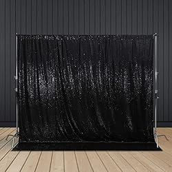 Juya Delight Black Sequin Backdrop, 20FTx10FT NO