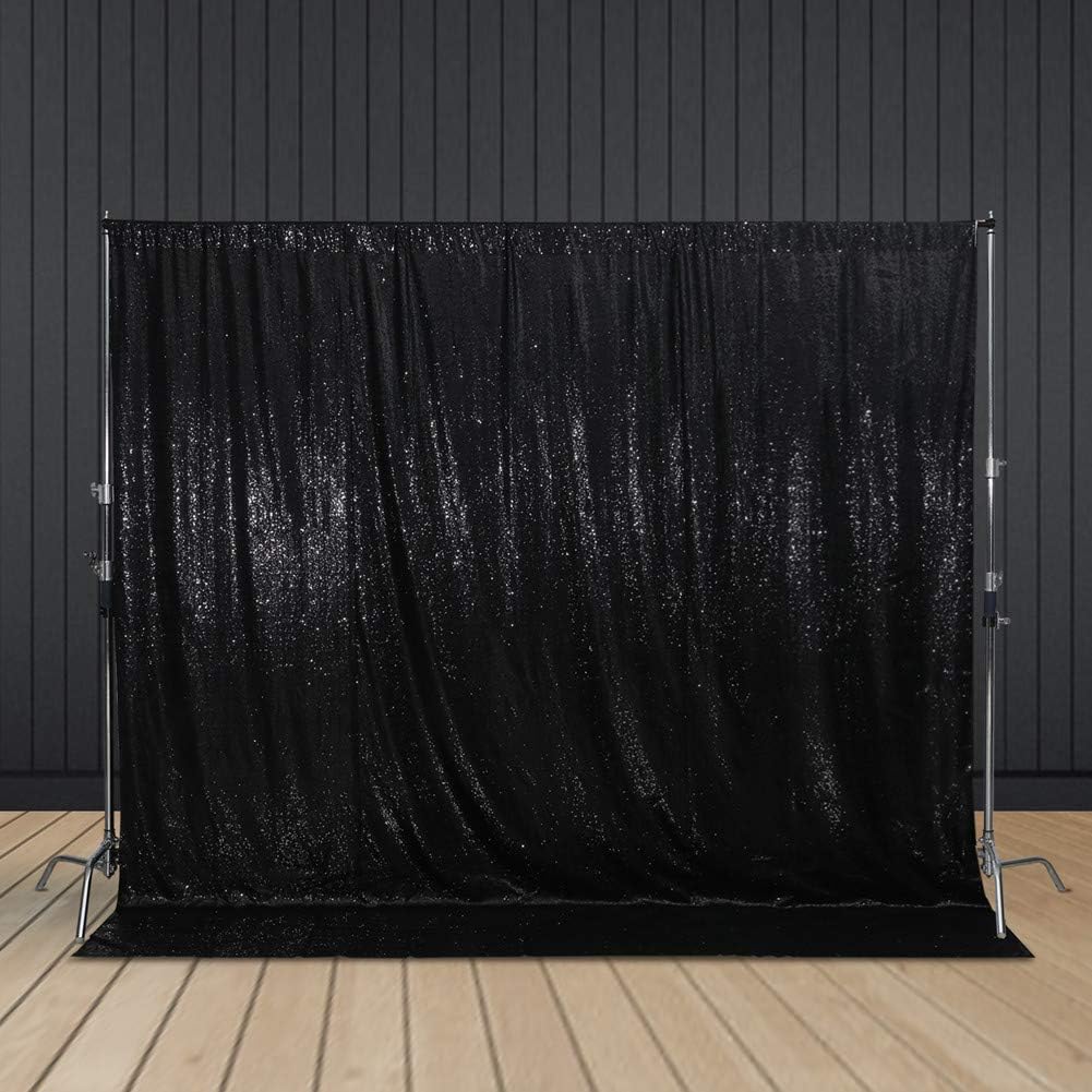 Juya Delight Black Sequin Backdrop, 20FTx10FT NO