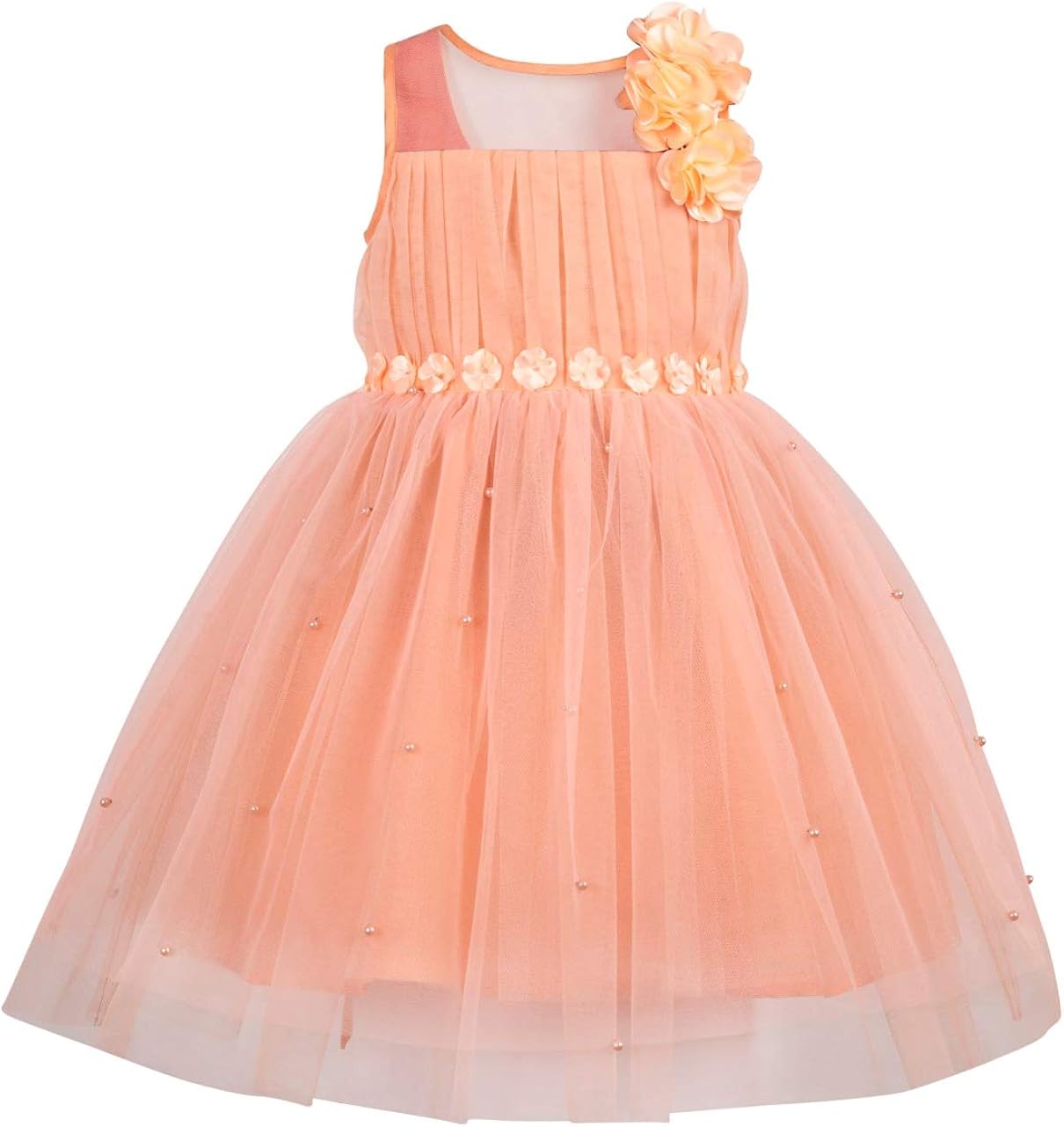 peach colored sundress