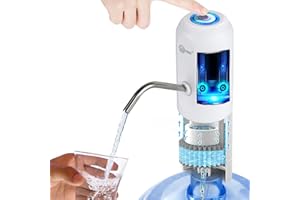 CoolWAY Gallon Bottle Electric Pump Filter - Portable Water Dispenser for Camping, Outdoors, Home and Office，5 Gallon Water j