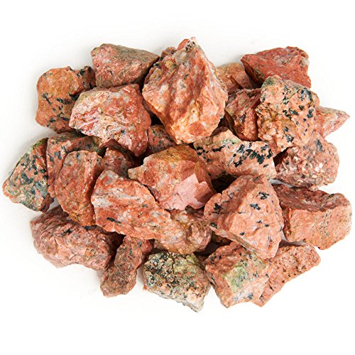 1 lb Epidote Rough Rocks from Madagascar - Large 1"+ Raw Natural Stones for Arts, Crafts, Tumbling, Cabbing, Polishing, Wire Wrapping, Wicca and Reiki Crystal Healing