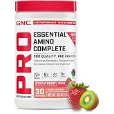 GNC Pro Performance Amino Complete, Strawberry Kiwi, 16.3 Oz, 30 Servings | Athletic Training Support, Essential Amino Acids, BCAA and Electrolytes, Zero-Sugar, Gluten-Free