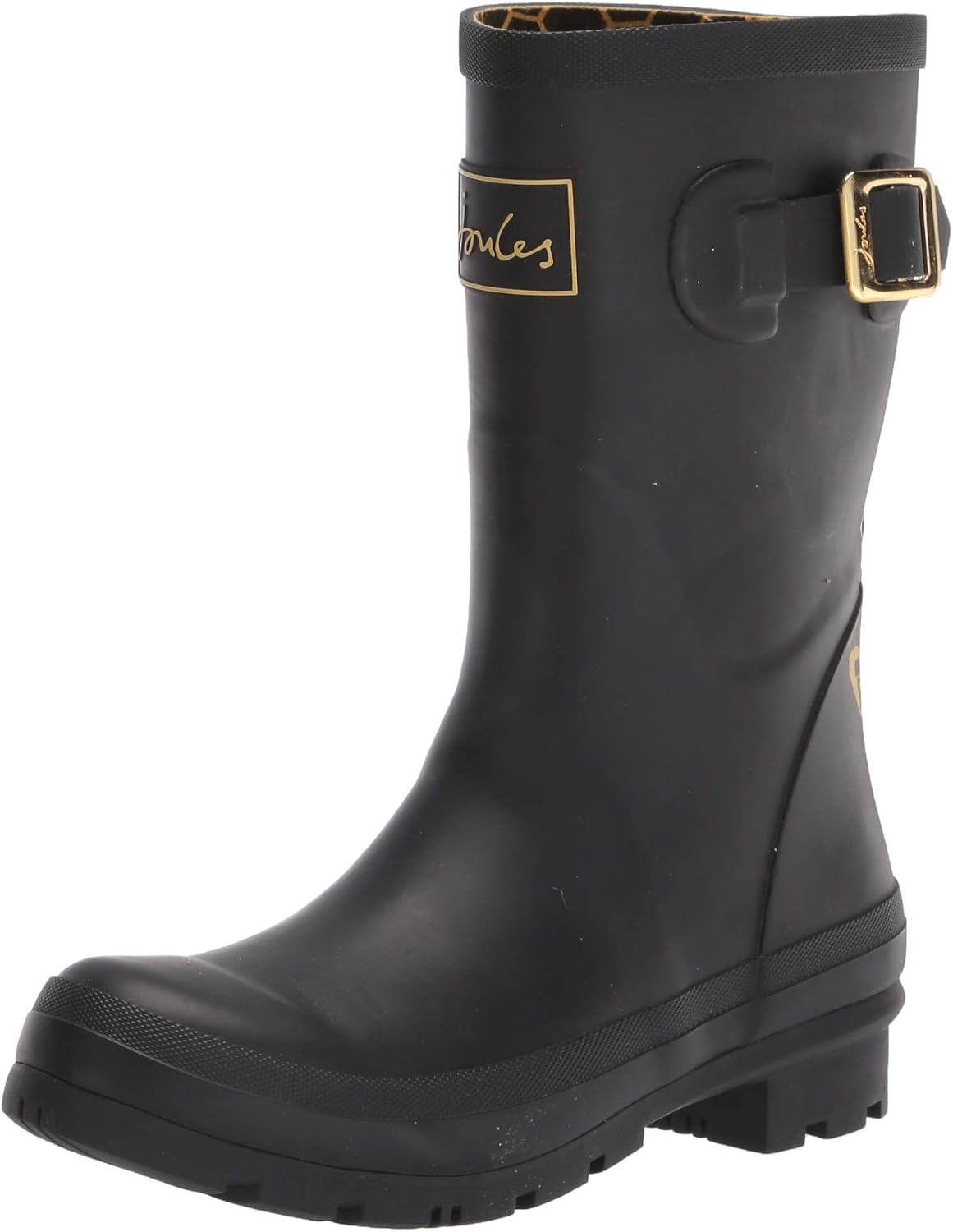 Bottes En Caoutchouc Welly à Fleurs Noires Joules - Taille UK 7 (EU 41) - Neuves Sans Emballage
