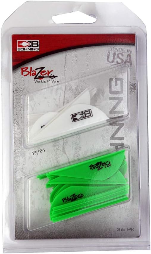 Bohning Blazer Vane Combo 36 Pack, White and Neon Orange, White and Neon Orange : Sports & Outdoors