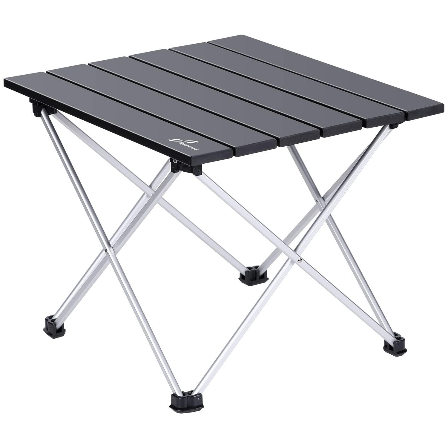 Sportneer Camping Table Folding Table, Portable Lightweight Aluminum Table Top, 3 Size Dining Table Prefect for Dining, Cutting, Cooking, Picnic, Outdoor, Beach, Hiking, Fishing
