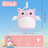 POPOYU 20cm Unicorn Plush Pillow Toy Cute 3D Stuffed Unicorn Gift Kid Girls view 2