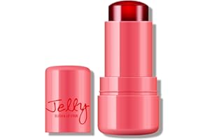 KYDA Water Jelly Tint Blush, Red, Jelly Tinted Makeup Stick, for Lips and Cheek Stain, Buildable Watercolor Finish, Lasting Moisturising