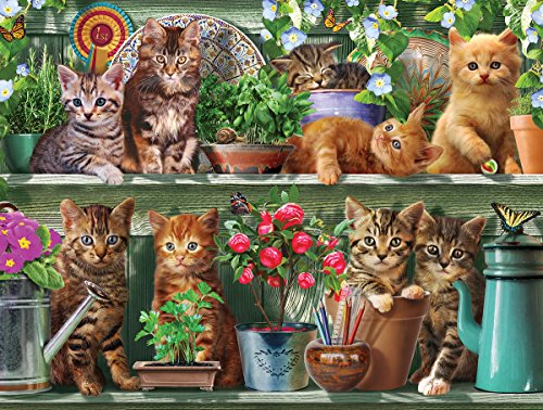 White Mountain Puzzles Spring Kitten Jigsaw Puzzle (1000 Piece)