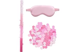 LCOOR Pinata Sticks, Pink Pinata Stick and Blindfold, 30g Confetti