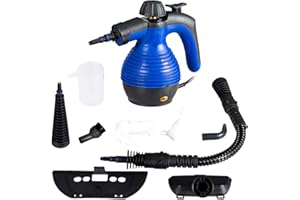 GOFLAME Steam Cleaner 1050W Handheld Multi-Purpose Powerful Steam, Sanitizer, Steamer, Steam Iron, Remove Stains/Grease from Bathroom, Kitchen (Blue)