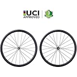 YOELEO クリンチャー/チューブレス カーボンホイール ディスクブレーキ専用（制動軌道無）(PRO) 採用DT Swiss 240s/350 ストレートプル SHIMANO(シマノ)/SRAM(スラム)XDR/CAMPAGNOLO(カンパニョーロ)用 Sapim スポーク(CX-RAY)用 前後セット