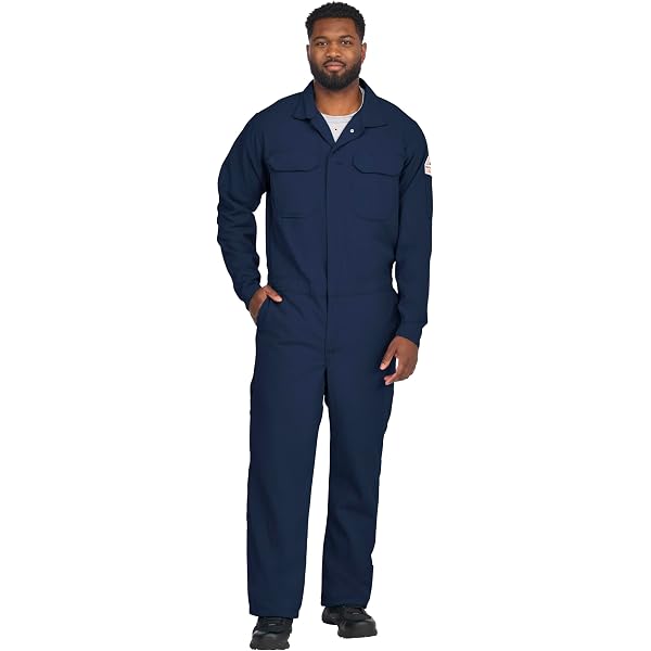 Tillman 6950B 9 oz. Navy Flame Resistant Westex Indura Coveralls