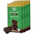 ChocZero Peppermint Crunch Keto Bark, Dark Chocolate Candy Bar, Sugar Free, Vegan, Gluten Free, 3.2 Ounce (Pack of 4)