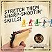 Banded Bandit Six Shooter Rubber Band Gun Set w/ Targets & Ammo | Precision Laser Cut Novelty Wooden Toy Pistol Shoot 6 Rounds in Semi Automatic Rapid Fire Succession | Perfect Gift for Kids Ages 5+