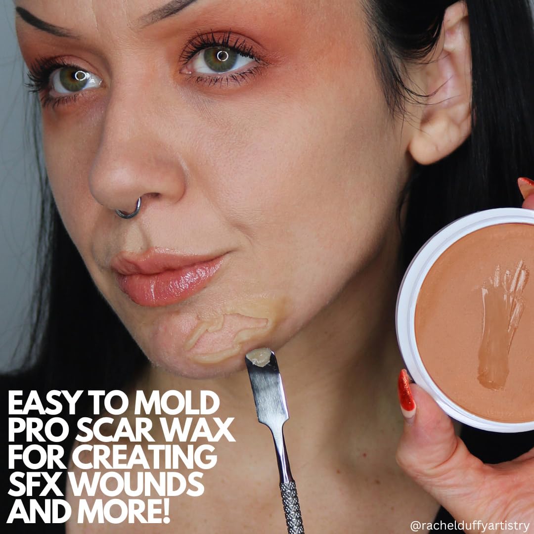 Mehron Makeup SynWax | Firm Modeling Wax for Special FX | Scar Wax SFX Makeup For Fake Scars, Fake Wounds, & Halloween Effects 1.5 oz (42 g)