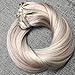 Ugeat 14inch 9Pcs Per Set 120Gram Clip in Hair Extensions Piano Color Ash Blonde 18 and Bleach Blonde Color 613 Highlight Real Human Hair Clip Extensions Full Head Set