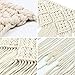 yazi Macrame Woven Wall Hanging Curtain Fringe Garland Banner Home Décor Handwoven - Boho Shabby Chic Bohemian Wall Decor - Apartment Dorm Living Room Bedroom Baby Nursery Art