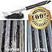 StelFyber Grill Brush and Scraper. Best BBQ Cleaner. Perfect Tools for All Grill Types, Including Weber. 18 Inch Handle. Ideal Barbecue Accessories.