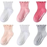 XiPriway Little Girls Vintage Ruffle Ankle Lace Socks Toddler Girl Boot Socks