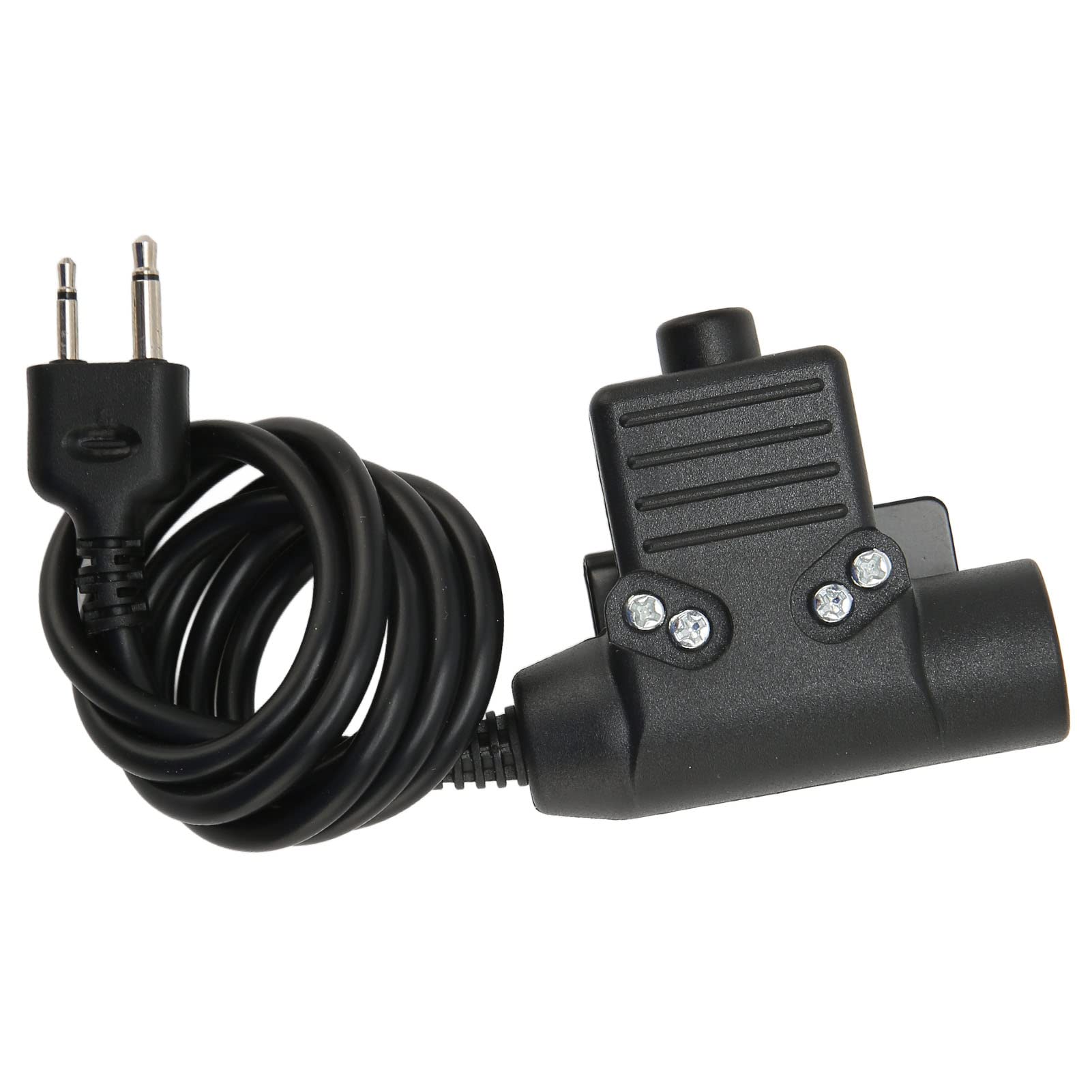 U94 PTT Adapter,Reinforced PU Cable with PTT Push to Talk,Military Adapter Cable with Clip & 2 Pin Plug for Vertex for for Cobra for KPO Radio