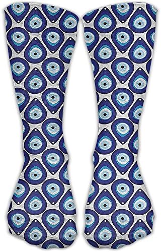 Water Drops Inspired Youth Soccer Socks Fasoar Teens Knee High Football Socks Long Striped Rugby Tube Socks