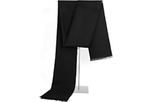 Mukidom Winter Scarf For Men Ultra-Soft Plaid Tassel Men Scarf Warm Soft Cashmere Feel 73"×12"