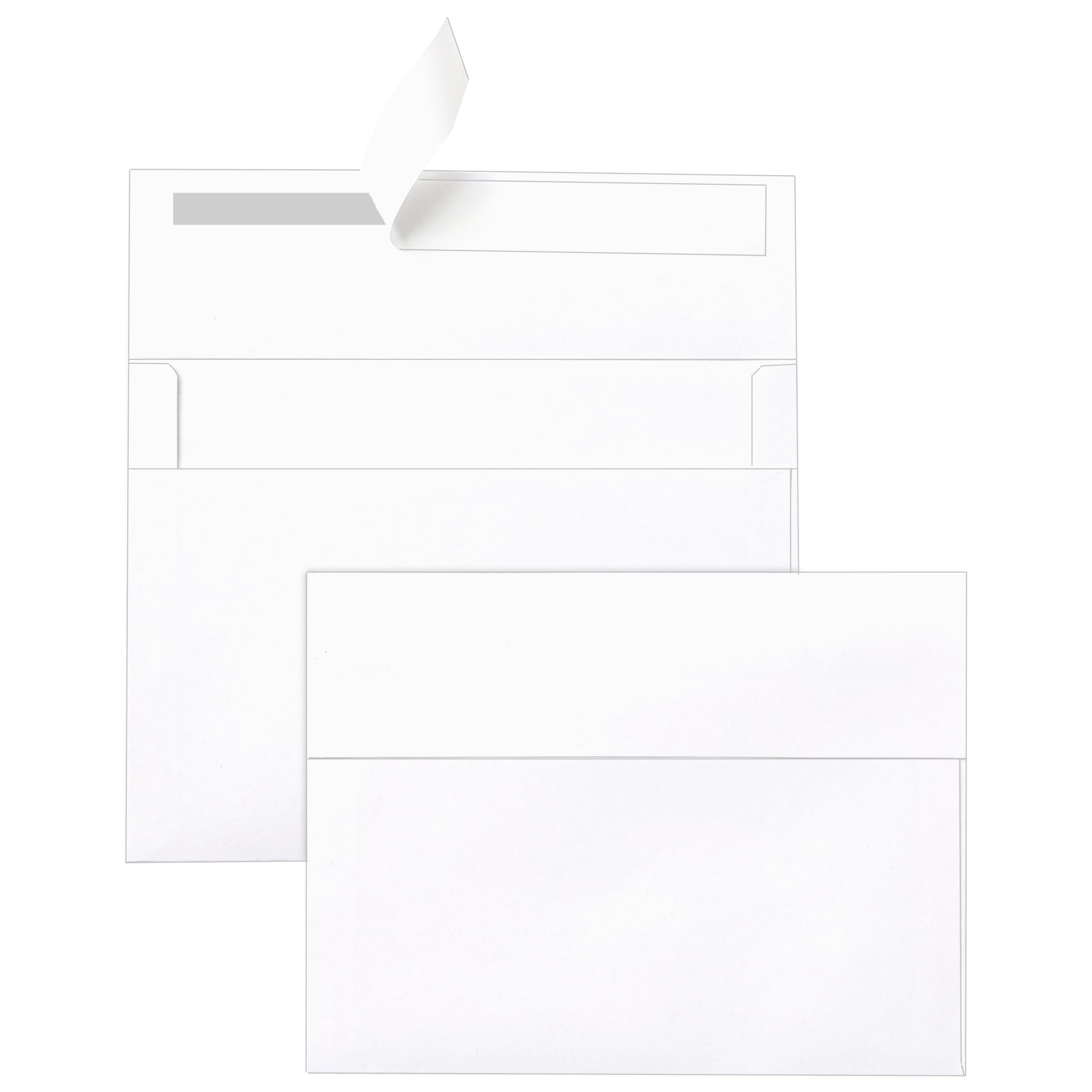 Photo 1 of Silunkia 110 packs Blank White Envelopes 5 x 7 for Invitations, Printable Envelopes Self Seal for Wedding, Greeting Cards, Birthday Cards, Postcards, Mailing, Thanksgiving Cards & All Occasion