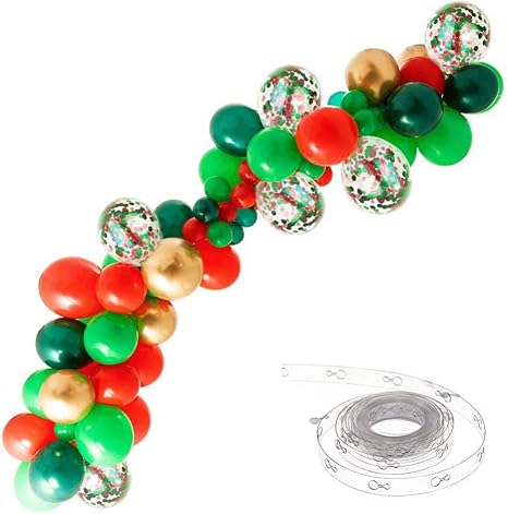 Amazon Com Urmagic 61 Pieces Balloon Garland Arch Kit Green Red