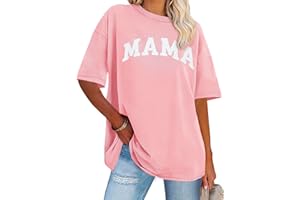 ROSEMIA Womens Oversized Tshirt Graphic Tees Crew Neck Summer Short Sleeve Loose Fit Tops