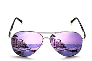 ROCKNIGHT Polarized Aviator Sunglasses for Men Women Metal Flat Top Sunglasses lightweight Driving UV400 Outdoor 58mm