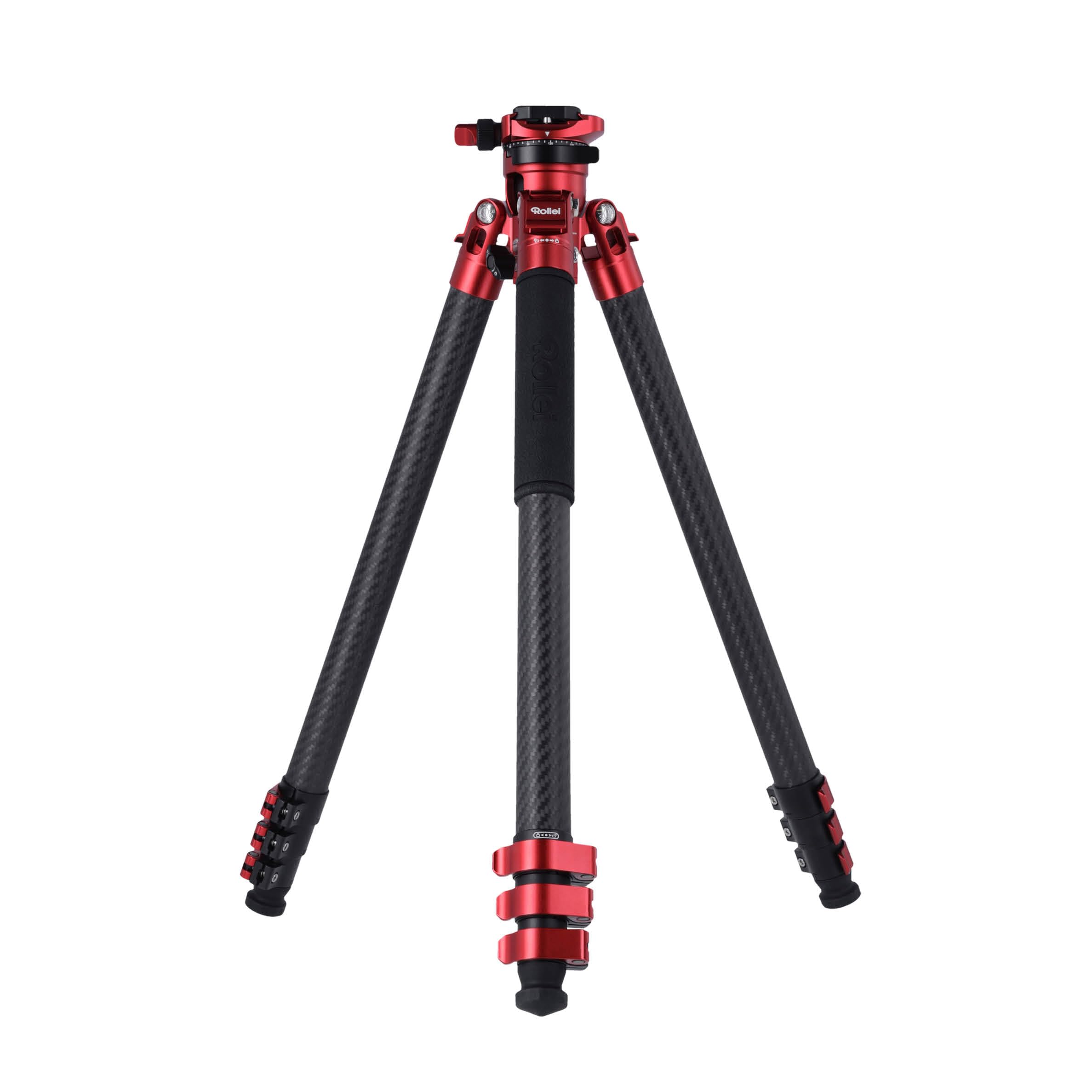 Rollei Easy Traveler XL Carbon Tripod - 10 kg Load Capacity, Sturdy Construction, Ultralight, Compact, Effortless Locking Function