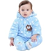 Gaorui Newborn Baby Jumpsuit Outfit Hoody Coat Winter Infant Rompers Toddler Clothing Bodysuit