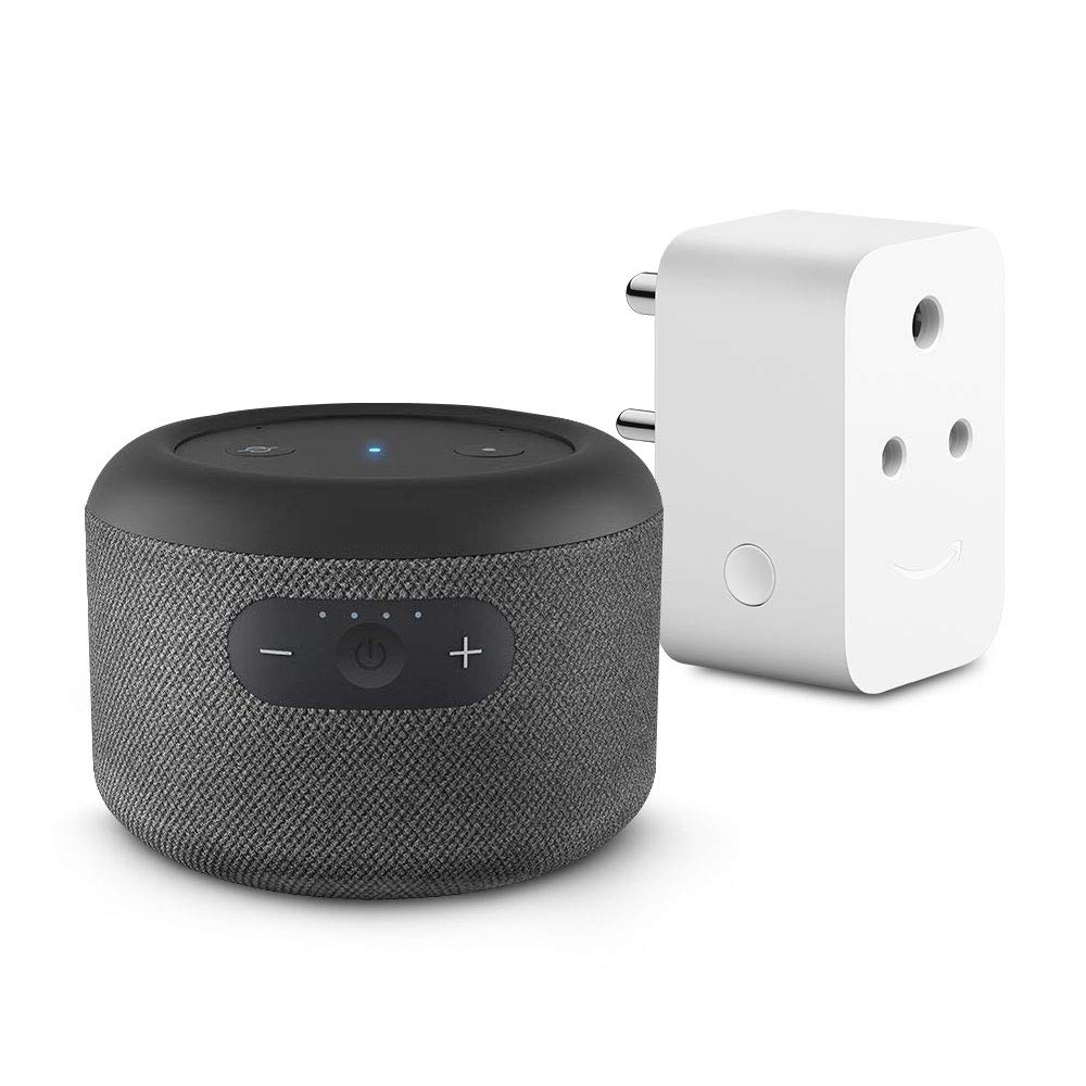 Echo Input Portable Smart Speaker Edition with Amazon 6A Smart Plug