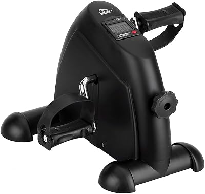 Uten Mini Exercise Bike Pedal Exerciser Indoor Gym Office Fit Black