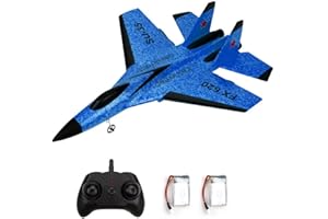 HXBER RC Airplane 2.4GHz RC Plane Gliding SU-35 Aircraft Model EPP Flight 3- Gyro Stability for Adults 2 Battery