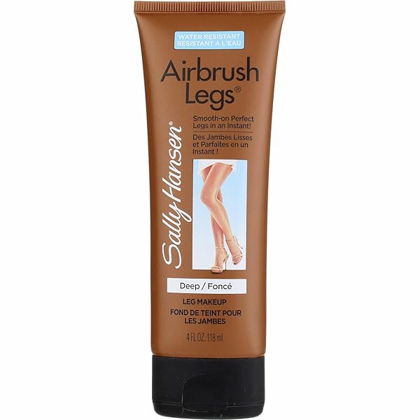 SALLY HANSEN AIRBRUSH LEGS DEEP 4 OUNCE TUBE (118ML) (2 PACK)