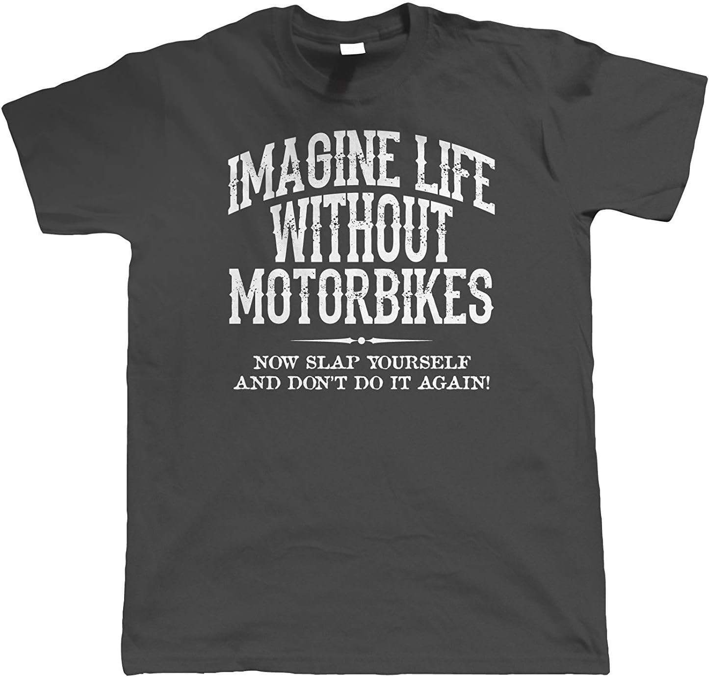 Life Without Motorbikes, Mens Funny Biker T Shirt, | Motorbike Enthusiast Motorcycle Club Chopper Cafe Racer Superbike Gentleman Biker | Cool Birthday Present Him Dad Husband Son